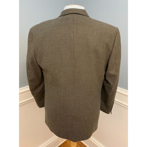 Mazzoni Tweed Blazer Mens 40R Houndstooth Gray Jacket Sportcoat - Picture 3 of 14